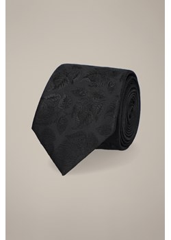 Krawat Czarny Wzór w Liście ze sklepu Lancerto S.A. w kategorii Krawaty - zdjęcie 187541047