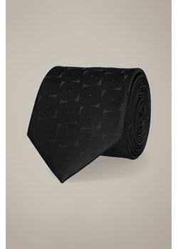 Krawat Czarny Wzór Geometryczny ze sklepu Lancerto S.A. w kategorii Krawaty - zdjęcie 187541049