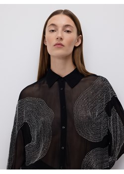 Reserved - Koszula z ozdobnymi detalami - czarny ze sklepu Reserved w kategorii Koszule damskie - zdjęcie 187541126