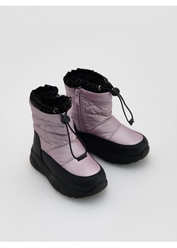 Reserved - Ocieplane śniegowce - lawendowy ze sklepu Reserved w kategorii Buty zimowe dziecięce - zdjęcie 187541199