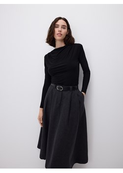 Reserved - Spódnica z wełną - ciemnoszary ze sklepu Reserved w kategorii Spódnice - zdjęcie 187541226