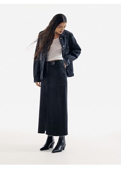 Reserved - Jeansowa spódnica midi - szary ze sklepu Reserved w kategorii Spódnice - zdjęcie 187541296