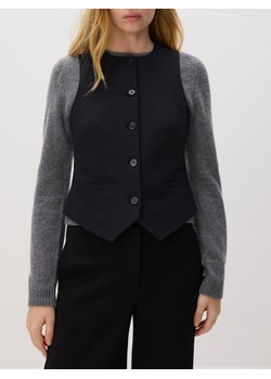 Reserved - Taliowana kamizelka - czarny ze sklepu Reserved w kategorii Kamizelki damskie - zdjęcie 187541316