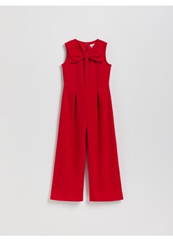 Reserved - Kombinezon z kokardą - czerwony ze sklepu Reserved w kategorii Kombinezony dziewczęce - zdjęcie 187541629