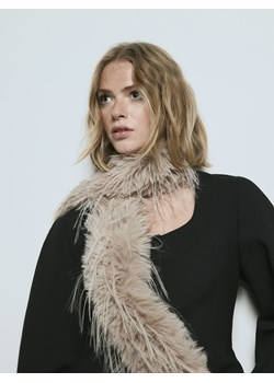 Reserved - Szalik ze sztucznego futerka - brązowy ze sklepu Reserved w kategorii Szaliki i chusty damskie - zdjęcie 187541688