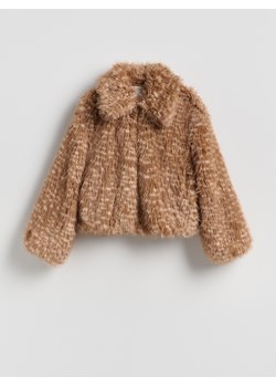 Reserved - Kurtka z imitacji futra - wielobarwny ze sklepu Reserved w kategorii Futra damskie - zdjęcie 187541796