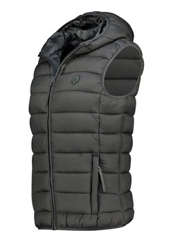 Geographical Norway Kamizelka pikowana "Vatikotal" w kolorze ciemnoszarym ze sklepu Limango Polska w kategorii Kamizelki damskie - zdjęcie 187542346