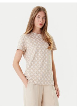 Guess T-Shirt V5YI04 I3Z14 Beżowy Regular Fit ze sklepu MODIVO w kategorii Bluzki damskie - zdjęcie 187543238
