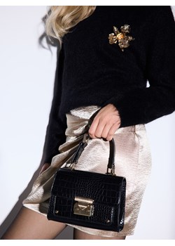 Mohito - Czarna torebka z paskiem na ramię - czarny ze sklepu Mohito w kategorii Kuferki - zdjęcie 187543876