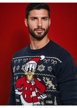 Sinsay - Sweter Kaczor Donald - granatowy ze sklepu Sinsay w kategorii Swetry męskie - zdjęcie 187544407