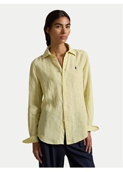 Polo Ralph Lauren Koszula 211A96158002 Żółty Regular Fit ze sklepu MODIVO w kategorii Koszule damskie - zdjęcie 187545406