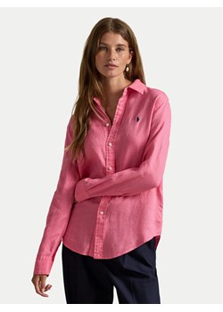 Polo Ralph Lauren Koszula 211970730504 Różowy Regular Fit ze sklepu MODIVO w kategorii Koszule damskie - zdjęcie 187545407