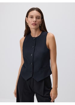 Reserved - Taliowana kamizelka - czarny ze sklepu Reserved w kategorii Kamizelki damskie - zdjęcie 187545925