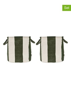 OYOY living design Kosze (2 szt.) &quot;Kara&quot; w kolorze zielonym - wys. 32 x Ø 32 cm ze sklepu Limango Polska w kategorii Pojemniki kuchenne - zdjęcie 187546676