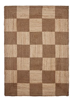 OYOY living design Dywan &quot;Chess&quot; w kolorze jasnobrązowym z juty - 200 x 140 cm ze sklepu Limango Polska w kategorii Dywany - zdjęcie 187546678