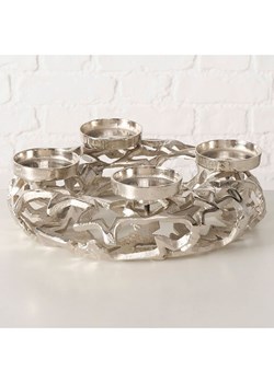 Boltze Świecznik &quot;Sterny&quot; w kolorze srebrnym - wys. 10 cm ze sklepu Limango Polska w kategorii Świeczniki - zdjęcie 187546717