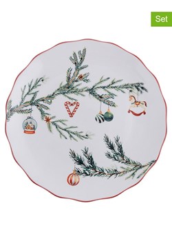 Villa d´Este Talerze obiadowe (6 szt.) w kolorze biało-zielono-czerwonym - Ø 27 cm ze sklepu Limango Polska w kategorii Naczynia - zdjęcie 187546909