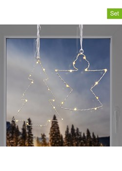 Hollybell Dekoracyjne lampy LED (2 szt.) w kolorze ciepłej bieli ze sklepu Limango Polska w kategorii Dekoracje bożonarodzeniowe - zdjęcie 187546918