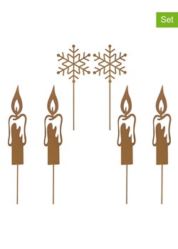 Hollybell Dekoracje (6 szt.) w kolorze złotym ze sklepu Limango Polska w kategorii Dekoracje bożonarodzeniowe - zdjęcie 187546929