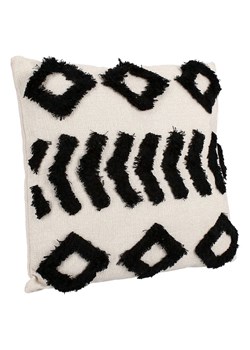 Bizzotto Poduszka &quot;Fluffy&quot; w kolorze beżowo-czarnym - 45 x 45 cm ze sklepu Limango Polska w kategorii Poduszki dekoracyjne - zdjęcie 187547028
