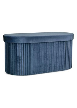 Bizzotto Hocker &quot;Jocelyn&quot; w kolorze granatowym ze schowkiem - 76 x 38 x 38 cm ze sklepu Limango Polska w kategorii Pufy i siedziska - zdjęcie 187547039