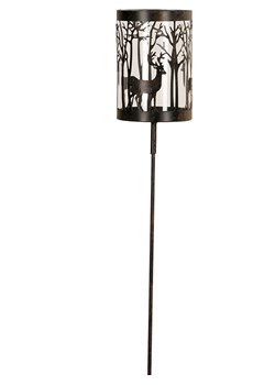 POSIWIO Świecznik ogrodowy w kolorze brązowym - wys. 85 cm ze sklepu Limango Polska w kategorii Dekoracje i akcesoria ogrodowe - zdjęcie 187547275