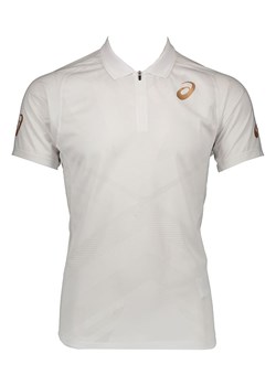 asics Sportowa koszulka polo w kolorze białym ze sklepu Limango Polska w kategorii T-shirty męskie - zdjęcie 187548106