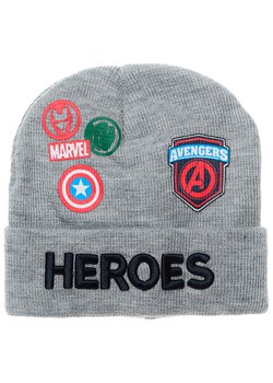 Avengers Czapka beanie &quot;Avengers Classic&quot; w kolorze szarym ze sklepu Limango Polska w kategorii Czapki dziecięce - zdjęcie 187548269