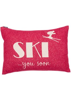 David Fussenegger Poszewka &quot;Silvretta - SKI You Soon&quot; w kolorze czerwonym na poduszkę ze sklepu Limango Polska w kategorii Poduszki dekoracyjne - zdjęcie 187548375