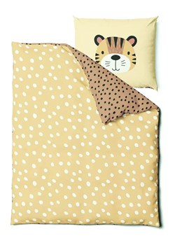 Good Morning Komplet pościeli renforcé &quot;Tiger&quot; w kolorze żółto-jasnobrązowym ze sklepu Limango Polska w kategorii Pościel dziecięca - zdjęcie 187548395