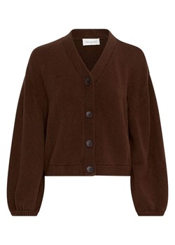 MOSS COPENHAGEN Kardigan &quot;Zafina&quot; w kolorze ciemnobrązowym ze sklepu Limango Polska w kategorii Swetry damskie - zdjęcie 187548685