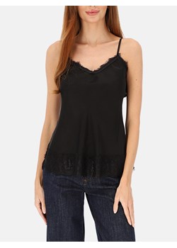 Czarny top z koronką na ramiączkach L’AF Amora ze sklepu Eye For Fashion w kategorii Bluzki damskie - zdjęcie 187549125