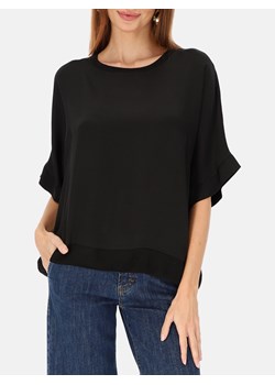 Czarna wiskozowa bluzka ze ściągaczami L’AF Millie ze sklepu Eye For Fashion w kategorii Bluzki damskie - zdjęcie 187549126