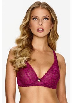 Lupo 2616 biustonosz miękki na fiszbinach, koronkowy fuksja ze sklepu kontri.pl w kategorii Biustonosze - zdjęcie 187549299