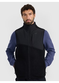 Męski bezrękawnik 4F 4FWAW25TVESM165 - czarny ze sklepu Sportstylestory.com w kategorii Kamizelki męskie - zdjęcie 187549845