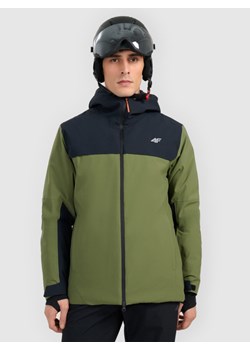 Męska kurtka narciarska 4F 4FRAW25TTJAM1080 - khaki ze sklepu Sportstylestory.com w kategorii Kurtki męskie - zdjęcie 187549897