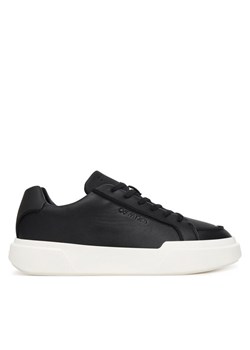 Sneakersy Calvin Klein Chunky Cupsole Lace Up Lth Pinch YM0YM01454 Czarny ze sklepu eobuwie.pl w kategorii Buty sportowe męskie - zdjęcie 187551885