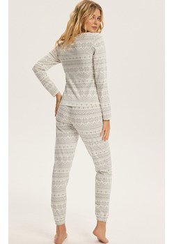 Esotiq bawełniana piżama damska Bloovii Hygge 43956-00X, Kolor biały-wzór, Rozmiar L, BLOOVII ze sklepu Primodo w kategorii Piżamy damskie - zdjęcie 187552307