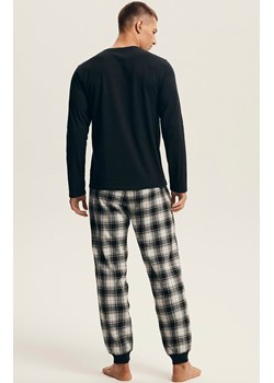 Henderson bawełniana piżama męska Noir 43457-99X, Kolor czarno-szary, Rozmiar 2XL, Henderson ze sklepu Primodo w kategorii Piżamy męskie - zdjęcie 187552349