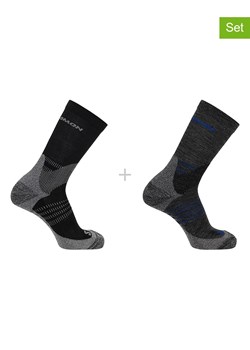 SALOMON Skarpety funkcyjne (2 pary) &quot;X Ultra Access Crew&quot; w kolorze czarnym ze sklepu Limango Polska w kategorii Skarpetki męskie - zdjęcie 187552407