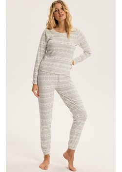 Esotiq bawełniana piżama damska Bloovii Hygge 43956-00X, Kolor biały-wzór, Rozmiar L, BLOOVII ze sklepu Intymna w kategorii Piżamy damskie - zdjęcie 187552627