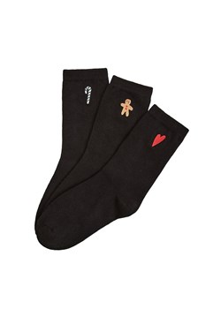 Esotiq świąteczne skarpetki damskie Bloovii Licorice 44161-K001, Kolor czarny, Rozmiar 36-38, BLOOVII ze sklepu Intymna w kategorii Skarpetki damskie - zdjęcie 187552639