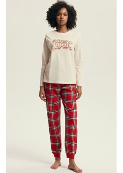 Henderson bawełniana piżama damska Dalisa 43717-01X, Kolor kremowo-czerwony, Rozmiar 2XL, Henderson ze sklepu Intymna w kategorii Piżamy damskie - zdjęcie 187552659