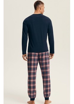 Henderson bawełniana piżama męska Noir 43457-59X, Kolor granatowo-czerwony, Rozmiar 2XL, Henderson ze sklepu Intymna w kategorii Piżamy męskie - zdjęcie 187552665