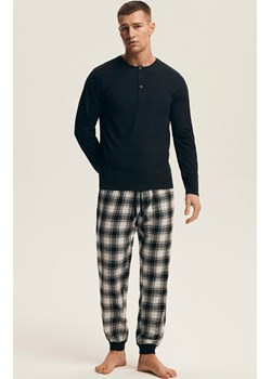 Henderson bawełniana piżama męska Noir 43457-99X, Kolor czarno-szary, Rozmiar 2XL, Henderson ze sklepu Intymna w kategorii Piżamy męskie - zdjęcie 187552669