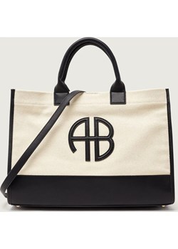 Anine Bing Shopperka MEDIUM LARA | z dodatkiem skóry ze sklepu Gomez Fashion Store w kategorii Torby Shopper bag - zdjęcie 187553546