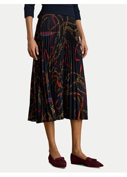 LAUREN RALPH LAUREN Spódnica plisowana 200P03550001 Granatowy Regular Fit ze sklepu MODIVO w kategorii Spódnice - zdjęcie 187553729