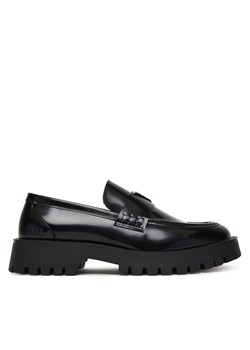 Guess Loafersy FMPGOR LEA14 Czarny ze sklepu MODIVO w kategorii Półbuty męskie - zdjęcie 187553748