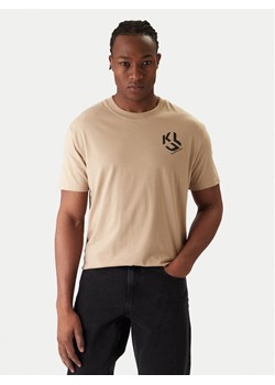 Karl Lagerfeld Jeans T-Shirt A2M17072 Beżowy Regular Fit ze sklepu MODIVO w kategorii T-shirty męskie - zdjęcie 187553749