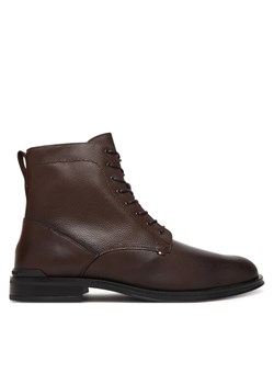Tommy Hilfiger Kozaki Corporate FM0FM05577 Brązowy ze sklepu MODIVO w kategorii Buty zimowe męskie - zdjęcie 187553756